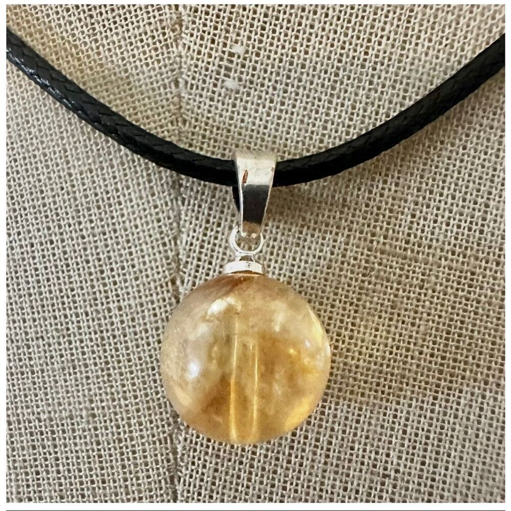 Citrine Quartz  Pendant Necklace